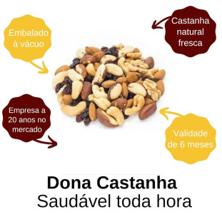 Mix de Nozes e Castanhas Natural 100g - Sem Sal