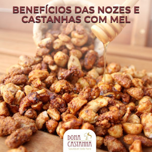 Mix de Nozes e Castanhas Com Mel 500g