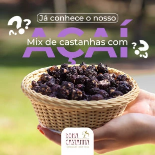 Mix de Nozes e Castanhas Com Açaí 160g